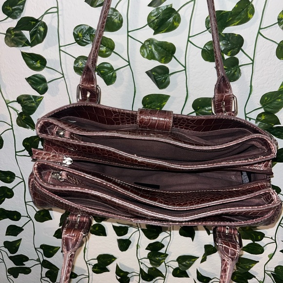 Brown leather vintage shoulder bag leather - Picture 3 of 4